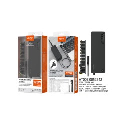 MTK AUTOMATIC CHARGER AT007 NE WITH 11 CONNECTORS FOR LAPTOPS 120W 7A MAX 1.2M BLACK MTK AUTOMATIC CHARGER AT007 NE WITH 11 CONNECTORS FOR LAPTOPS 120W 7A MAX 1.2M BLACK